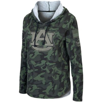 NCAA Auburn Tigers OHT Military Appreciation Hoodie Long Sleeve T-Shirt