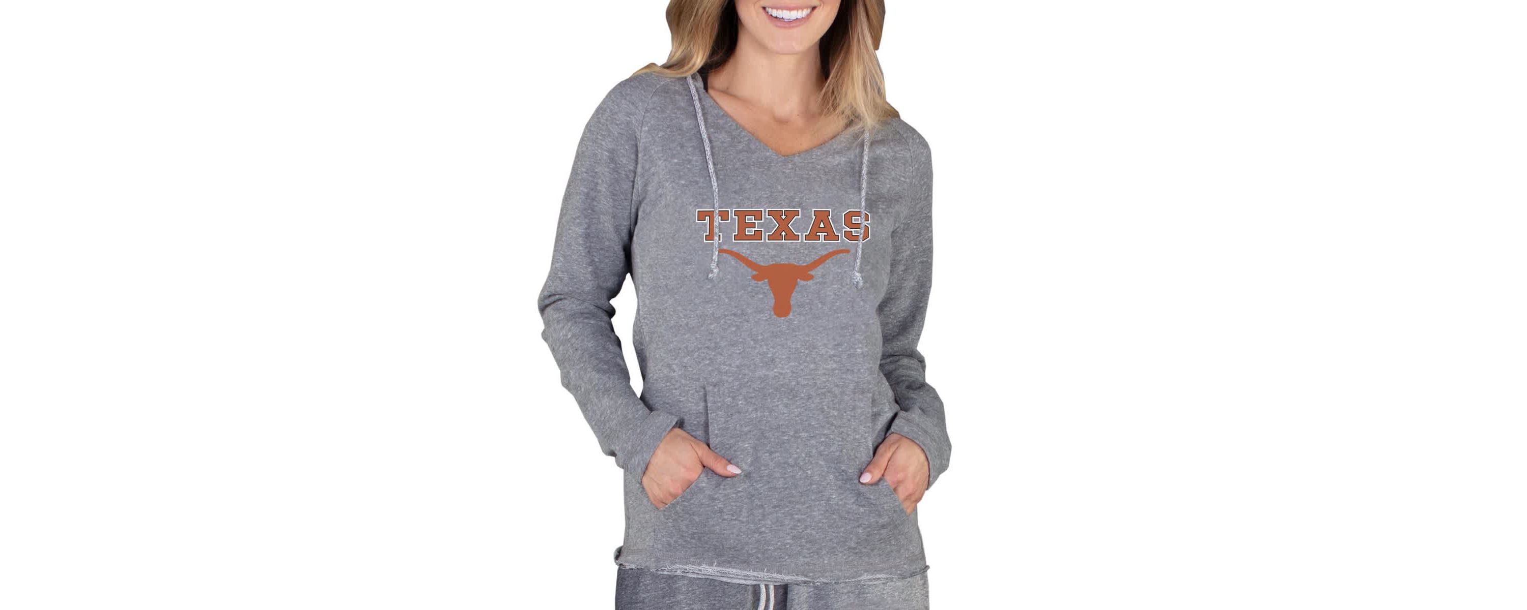 NCAA Texas Longhorns Mainstream Lightweight Terry Pullover Hoodie