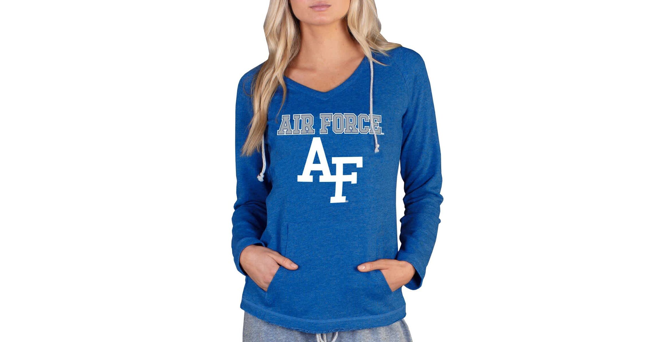 NCAA Air Force Falcons Mainstream Lightweight Terry Pullover Hoodie
