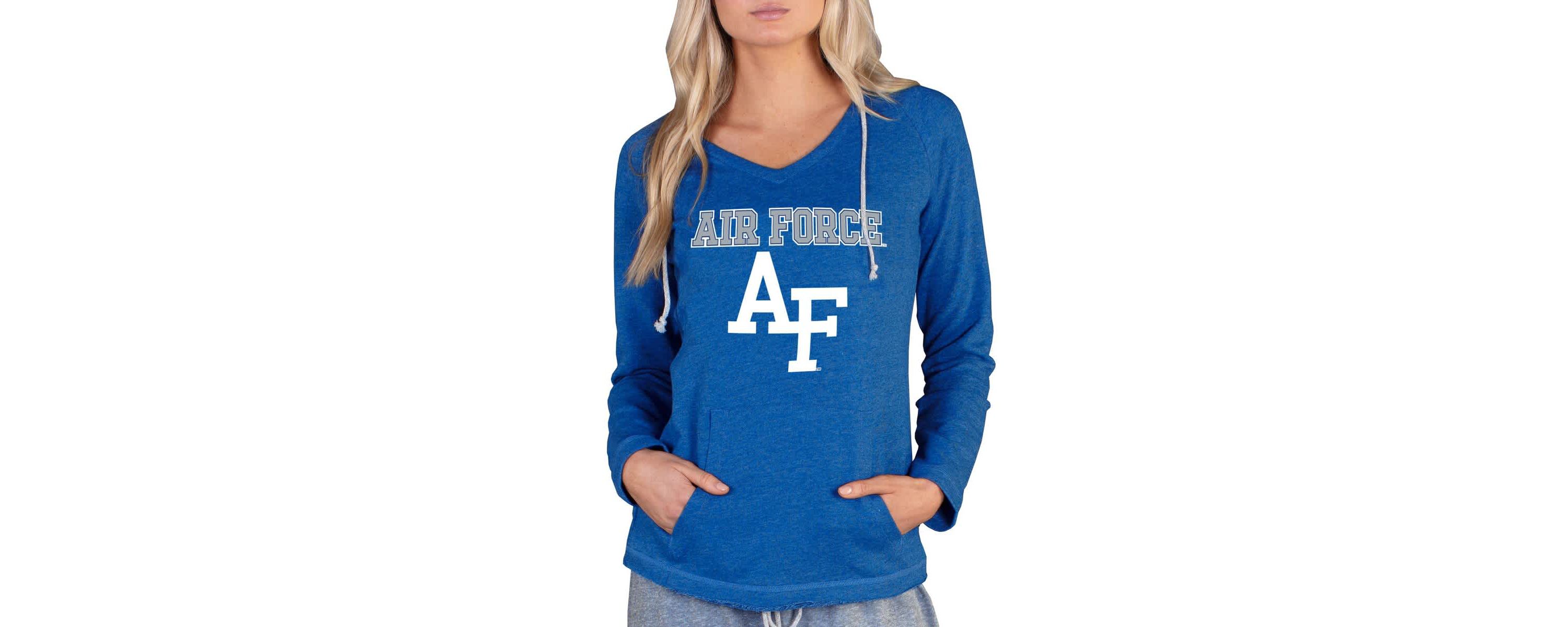 NCAA Air Force Falcons Mainstream Lightweight Terry Pullover Hoodie