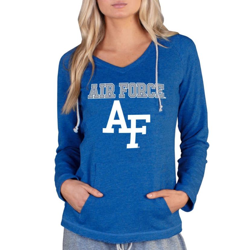 NCAA Air Force Falcons Mainstream Lightweight Terry Pullover Hoodie