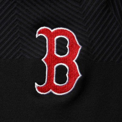 Boston Red Sox MLB Boston Sox Verse Asymmetrical Raglan Tri-Blend Quarter-Zip Jacket