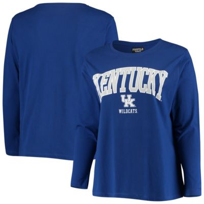 NCAA Kentucky Wildcats Plus Size Logo Long Sleeve T-Shirt