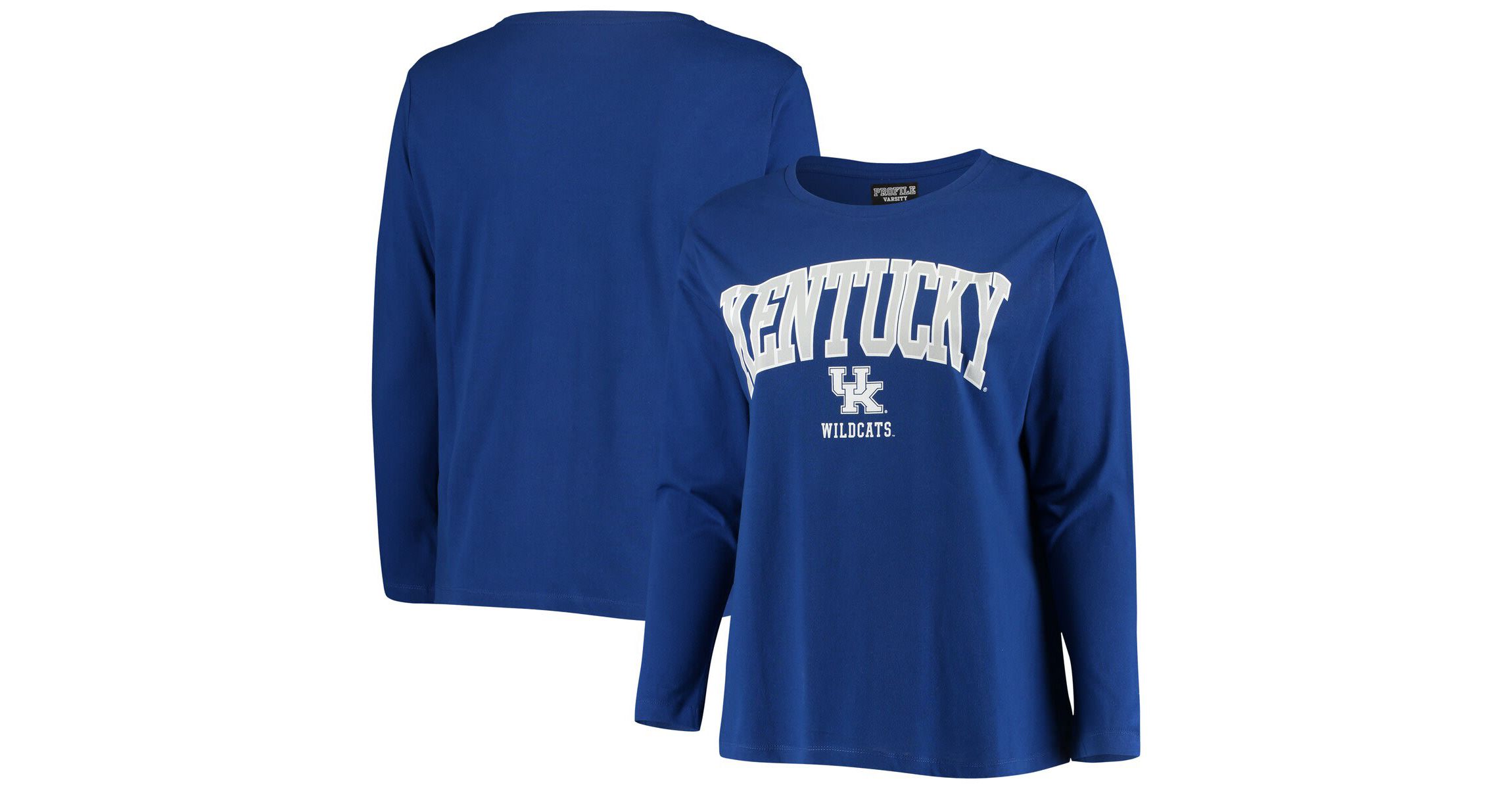 NCAA Kentucky Wildcats Plus Size Logo Long Sleeve T-Shirt
