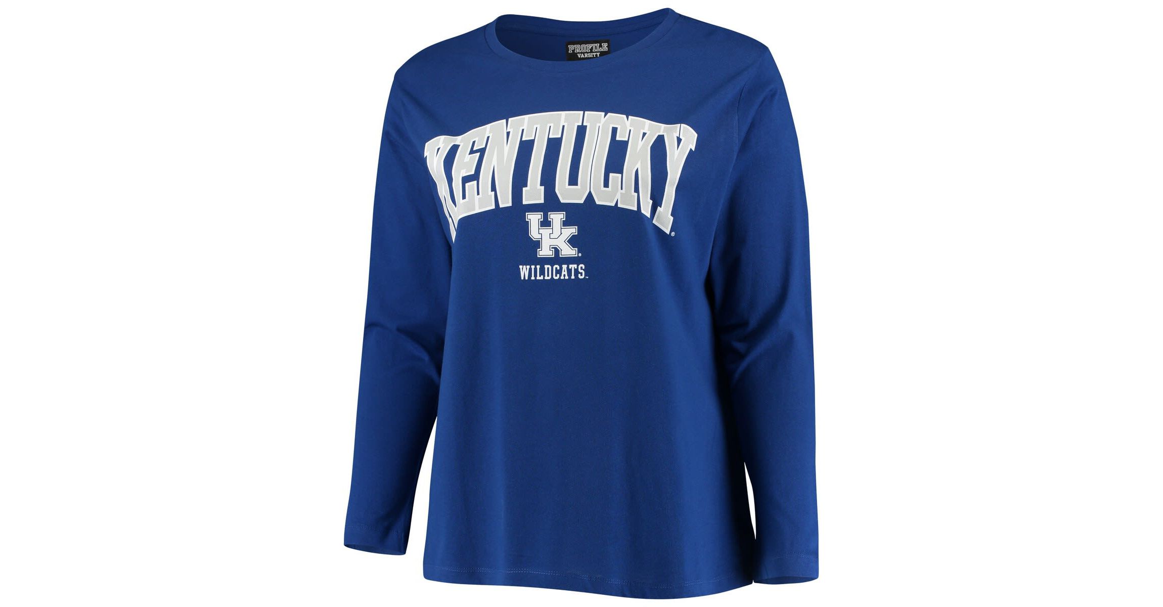 NCAA Kentucky Wildcats Plus Size Logo Long Sleeve T-Shirt