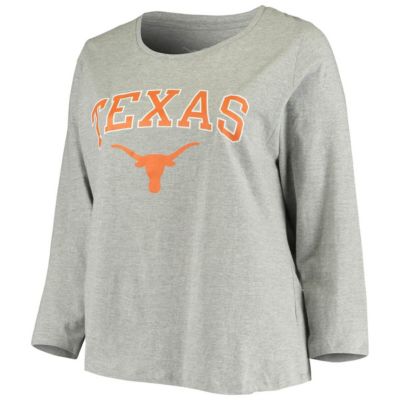 NCAA ed Texas Longhorns Plus Size Logo Long Sleeve T-Shirt