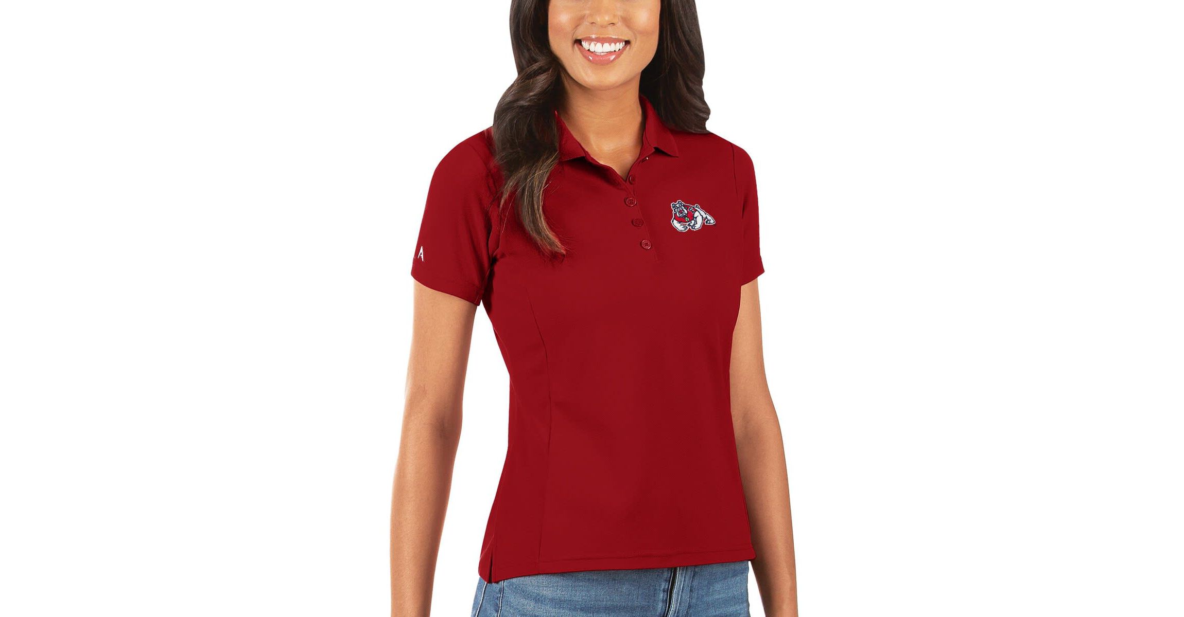 NCAA Fresno State Bulldogs Legacy Pique Polo