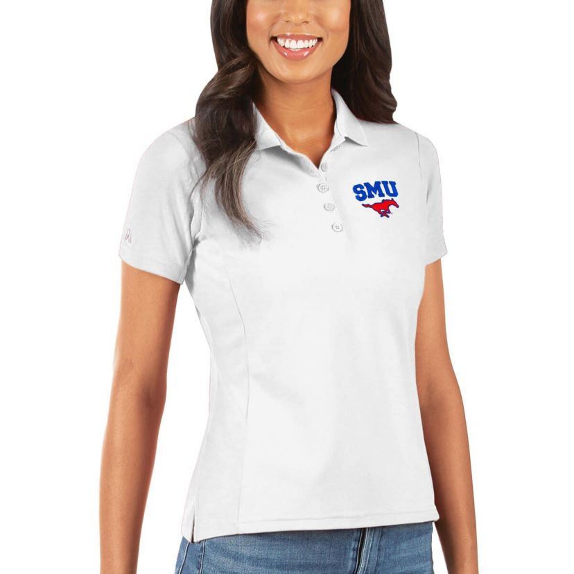NCAA SMU Mustangs Legacy Pique Polo