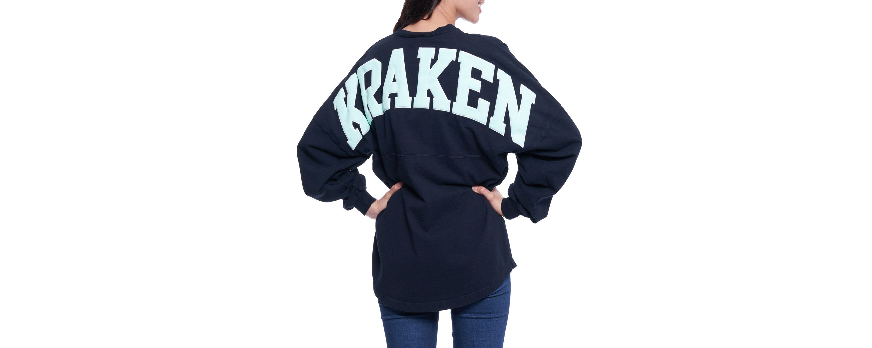 NHL Fanatics Seattle Kraken Lace Up Long Sleeve Spirit Top