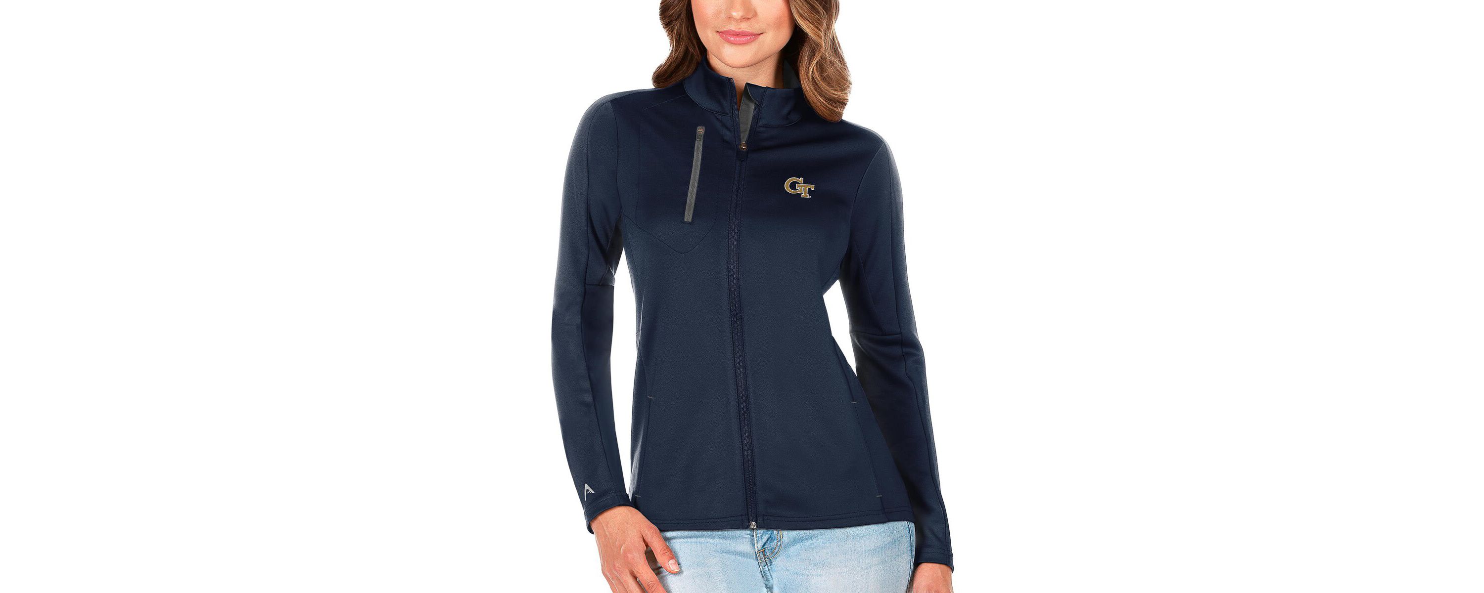 Georgia Tech Yellow Jackets NCAA Navy/Graphite Georgia Tech Jackets Generation Full-Zip Jacket