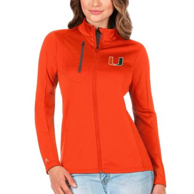 Miami (FL) Hurricanes NCAA Orange/Graphite Generation Full-Zip Jacket