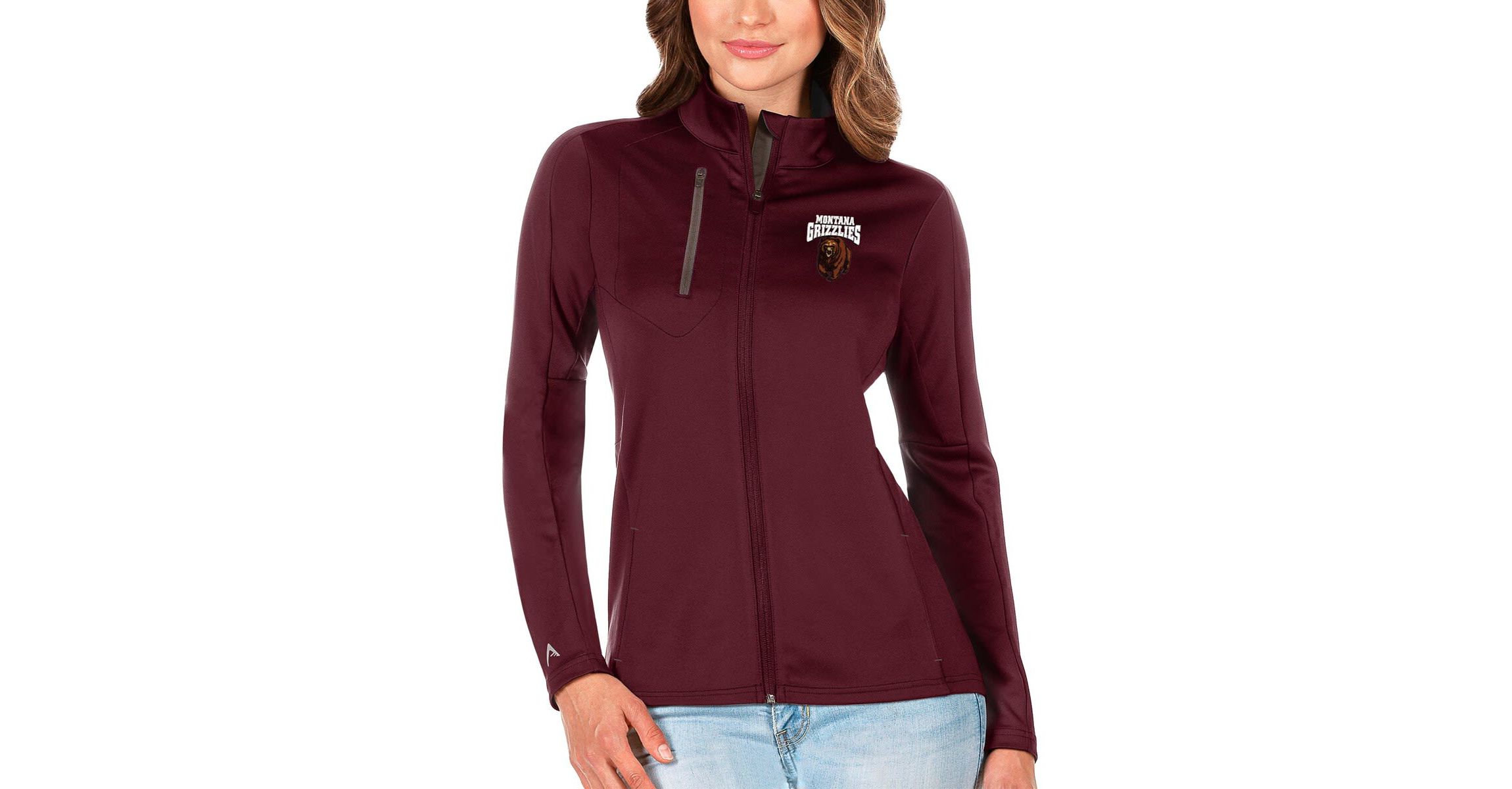 NCAA Maroon/Graphite Montana Grizzlies Generation Full-Zip Jacket