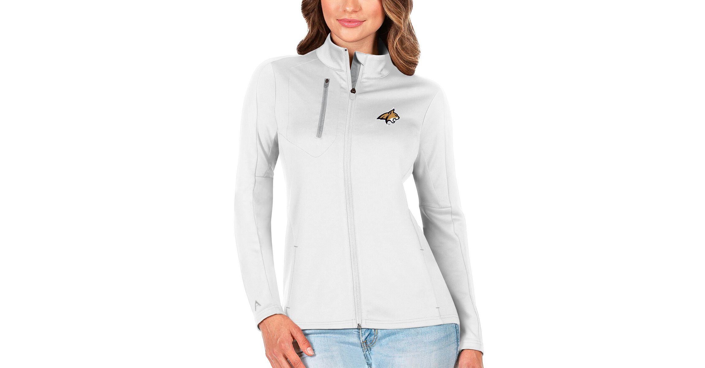 NCAA White/Silver Montana State Bobcats Generation Full-Zip Jacket