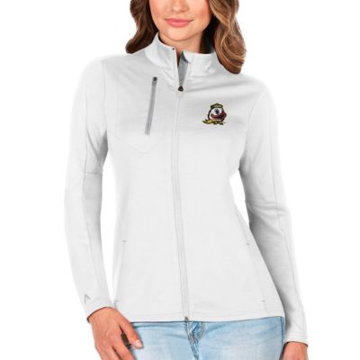 NCAA White/Silver Oregon Ducks Generation Full-Zip Jacket