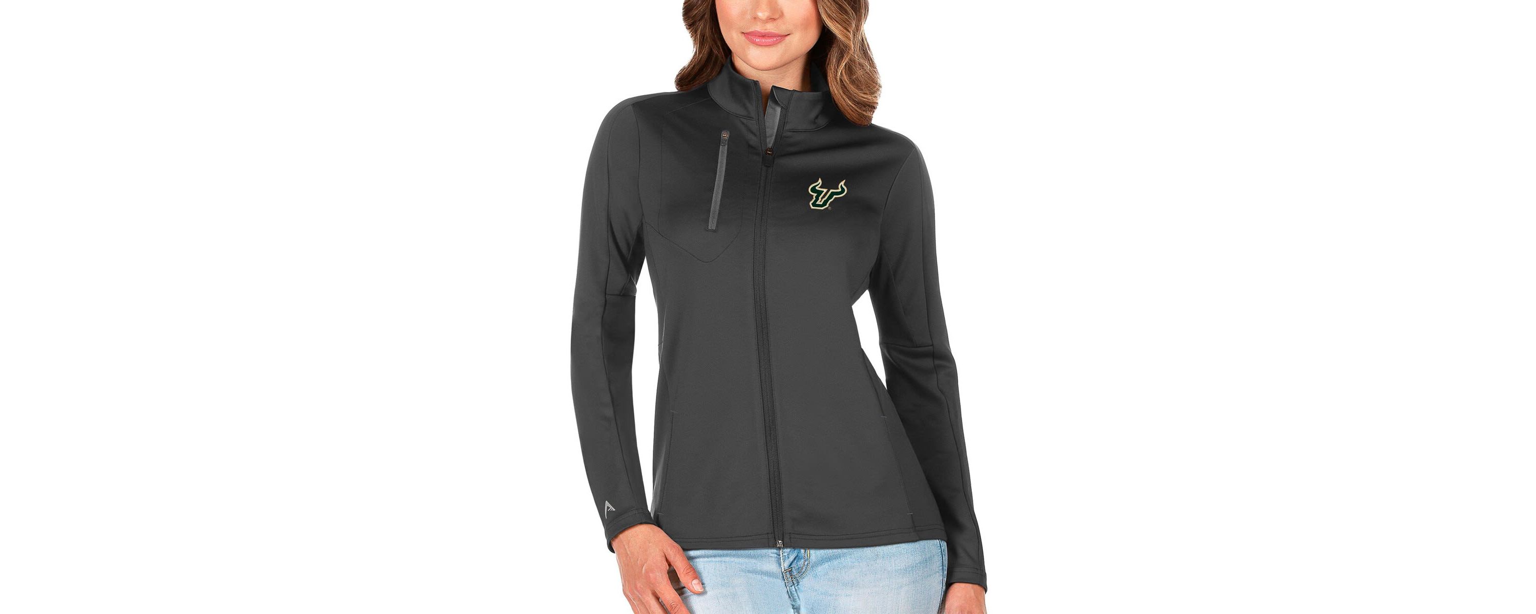 NCAA Graphite/Silver South Florida Bulls Generation Full-Zip Jacket