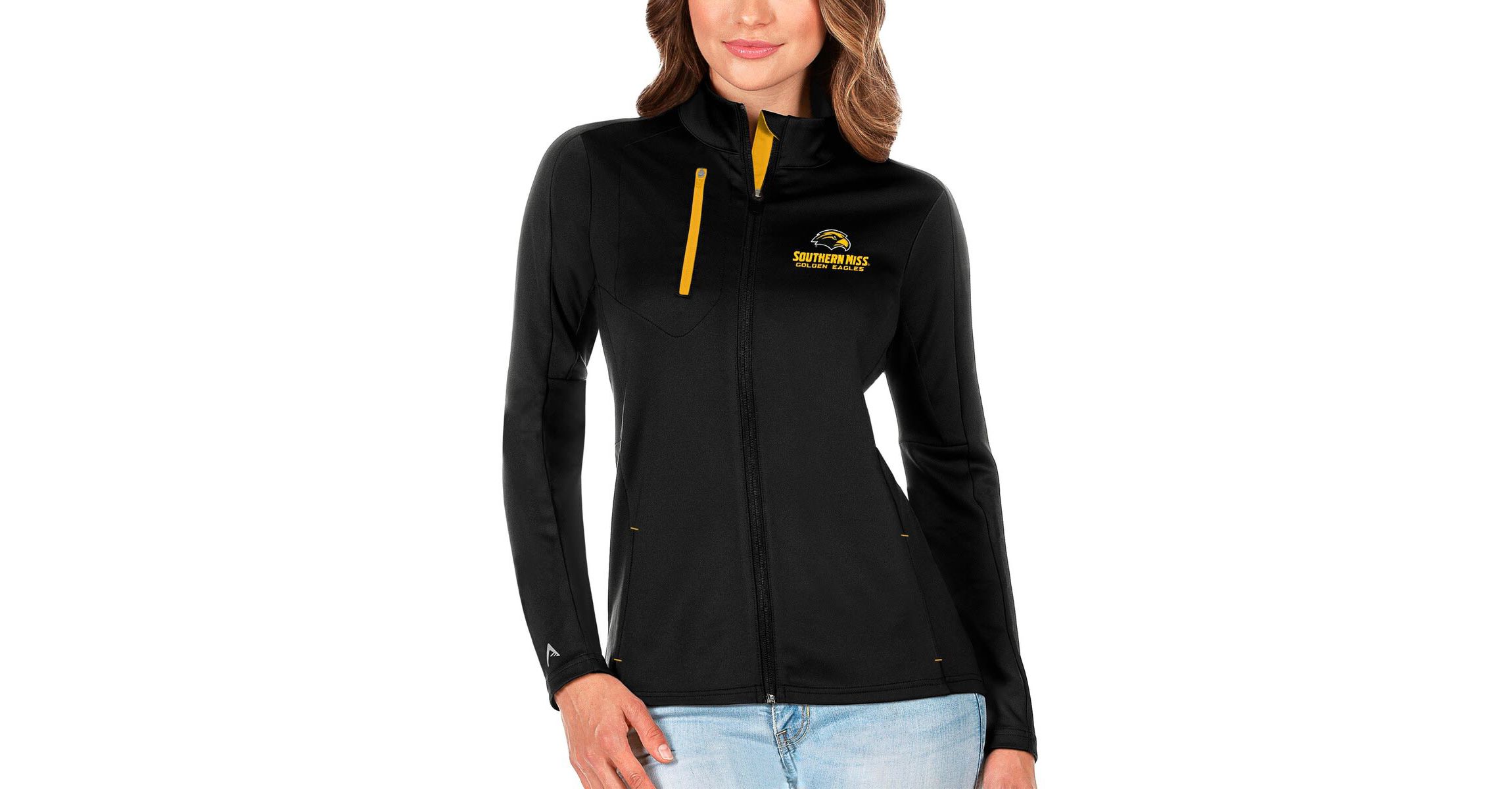 NCAA Black/Gold Southern Miss Golden Eagles Generation Full-Zip Jacket