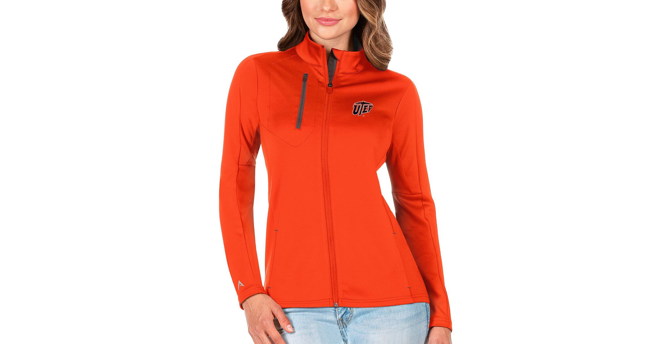 NCAA Orange/Graphite UTEP Miners Generation Full-Zip Jacket
