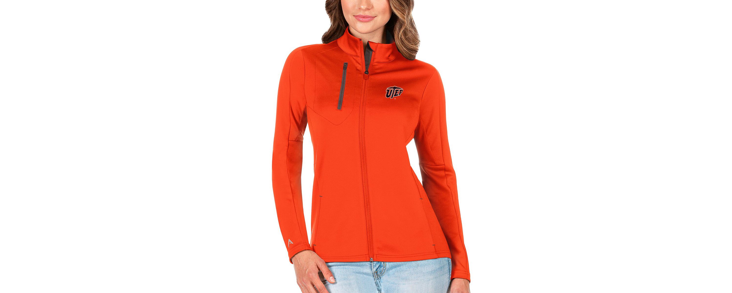 NCAA Orange/Graphite UTEP Miners Generation Full-Zip Jacket