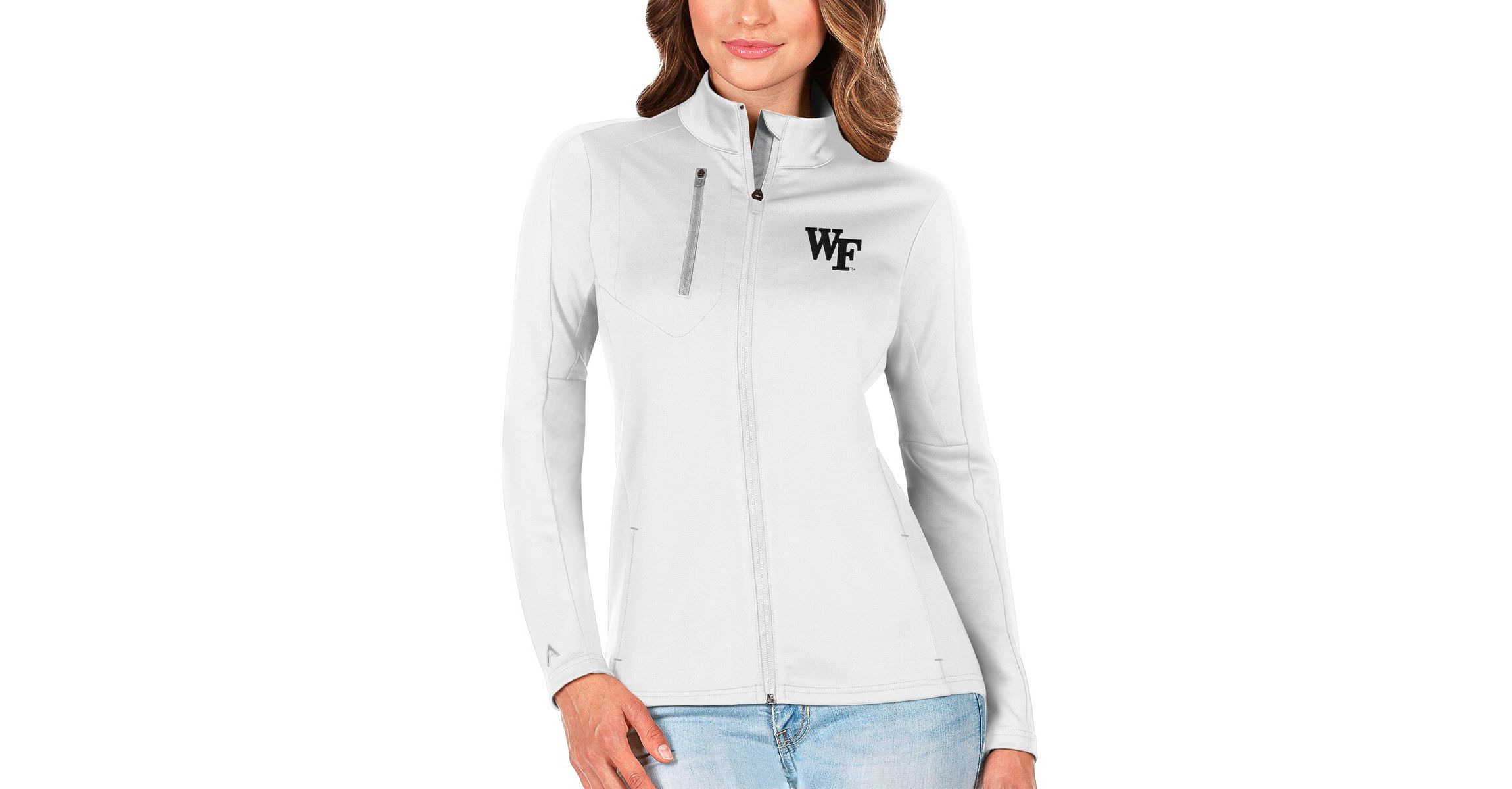 NCAA White/Silver Wake Forest Demon Deacons Generation Full-Zip Jacket