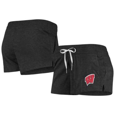 NCAA Under Armour Heathered Wisconsin Badgers Performance Cotton Shorts