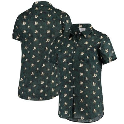 MLB Oakland Athletics Floral Button Up Shirt