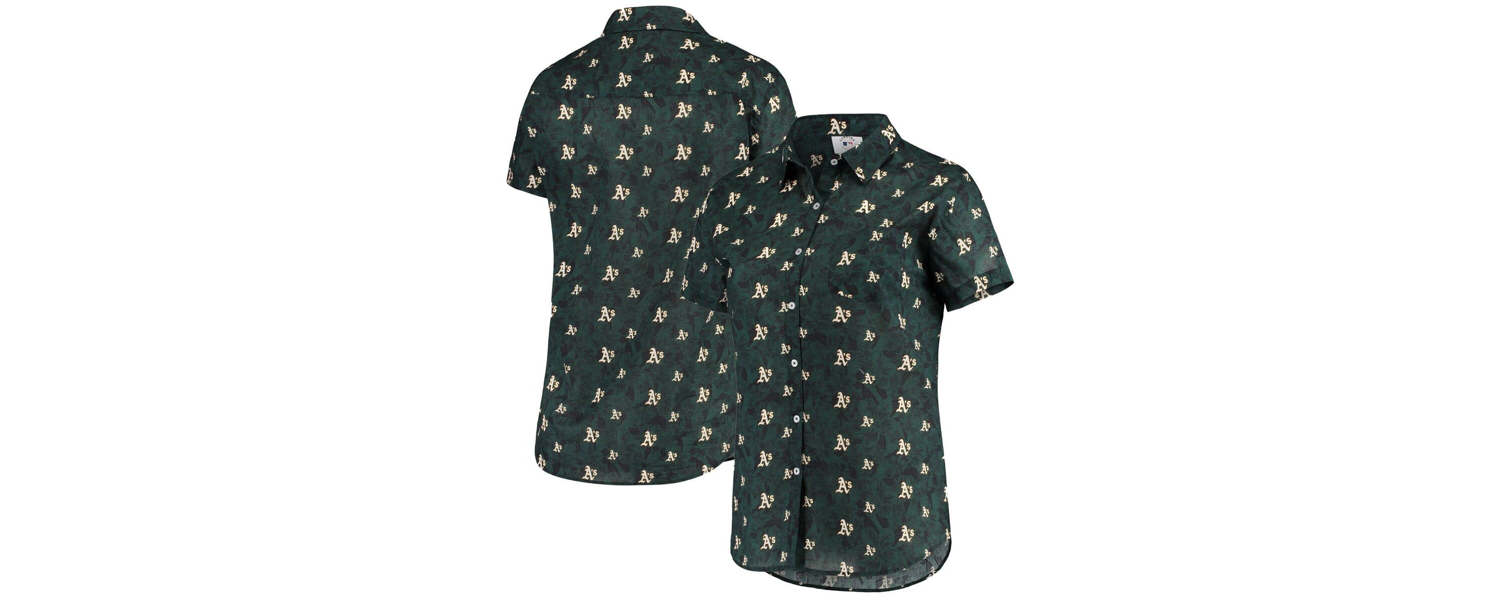 Oakland Athletics MLB Athletics Floral Button Up Shirt