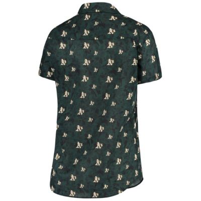 MLB Oakland Athletics Floral Button Up Shirt