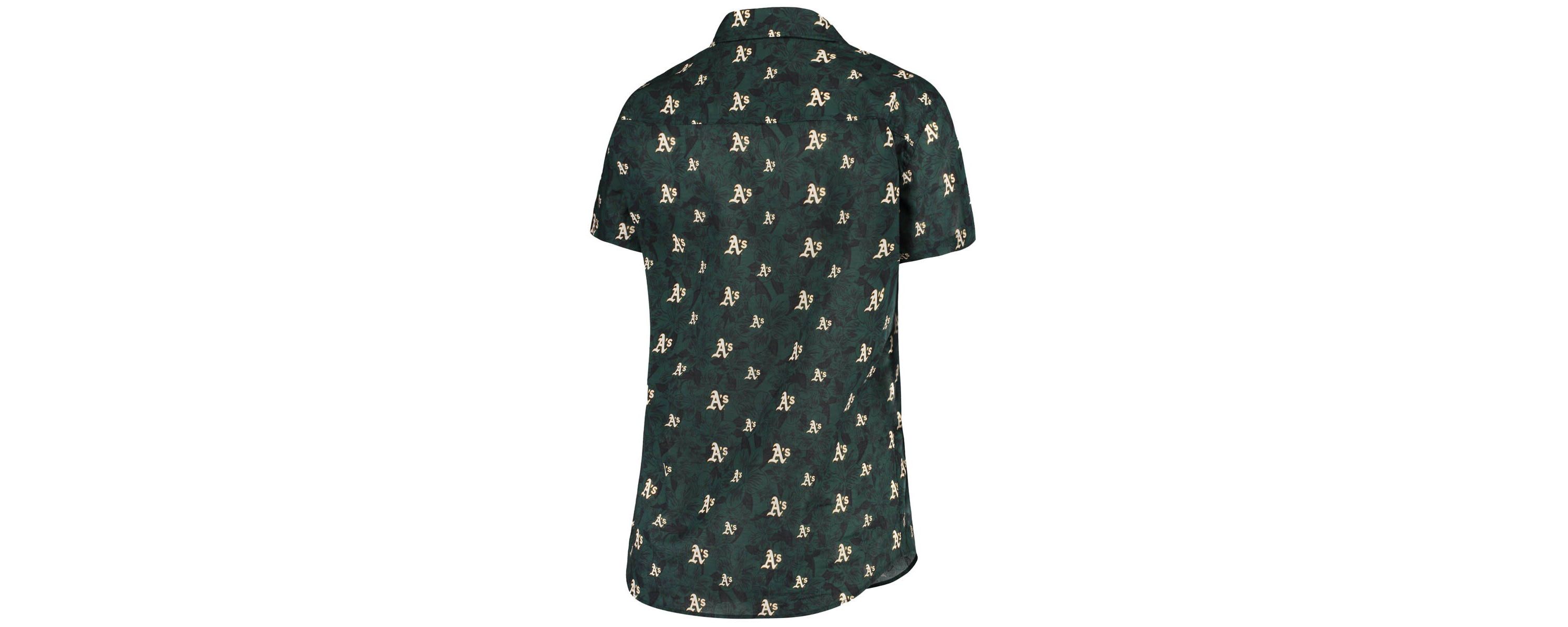 Oakland Athletics MLB Athletics Floral Button Up Shirt