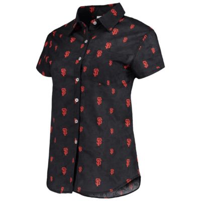 MLB San Francisco Giants Floral Button Up Shirt