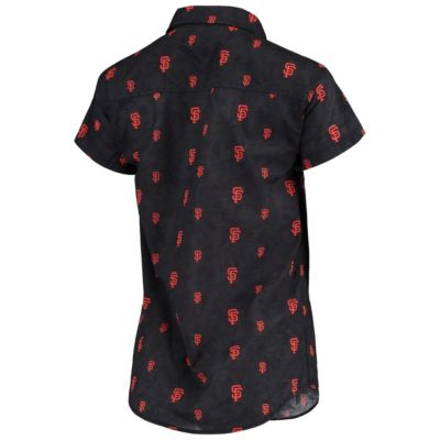 MLB San Francisco Giants Floral Button Up Shirt