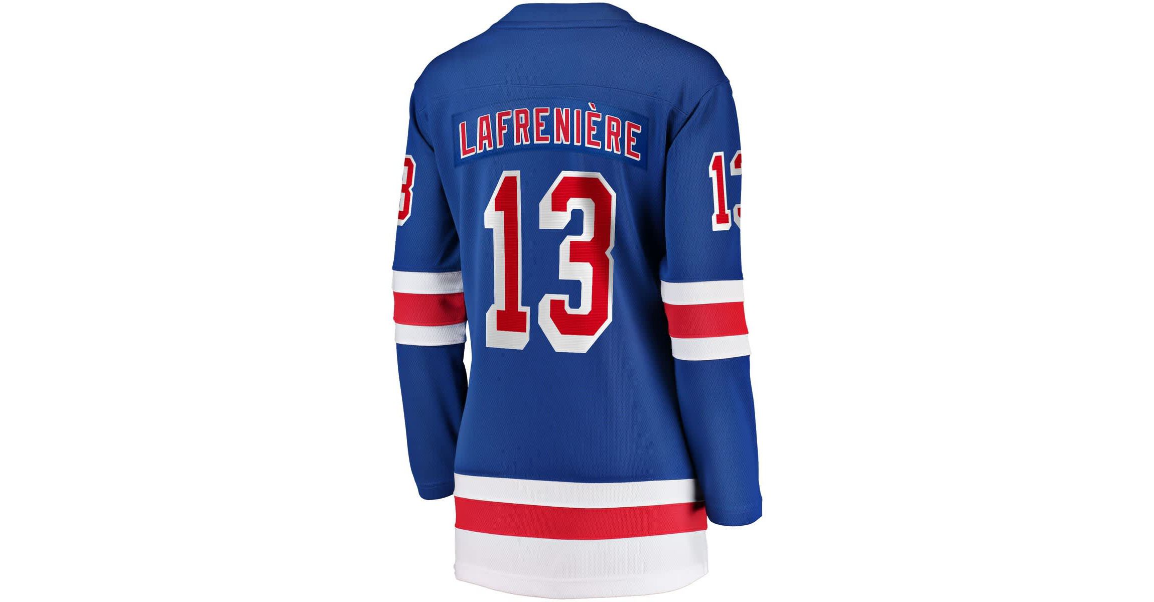 NHL Fanatics Alexis Lafrenière New York Rangers Breakaway Player Jersey