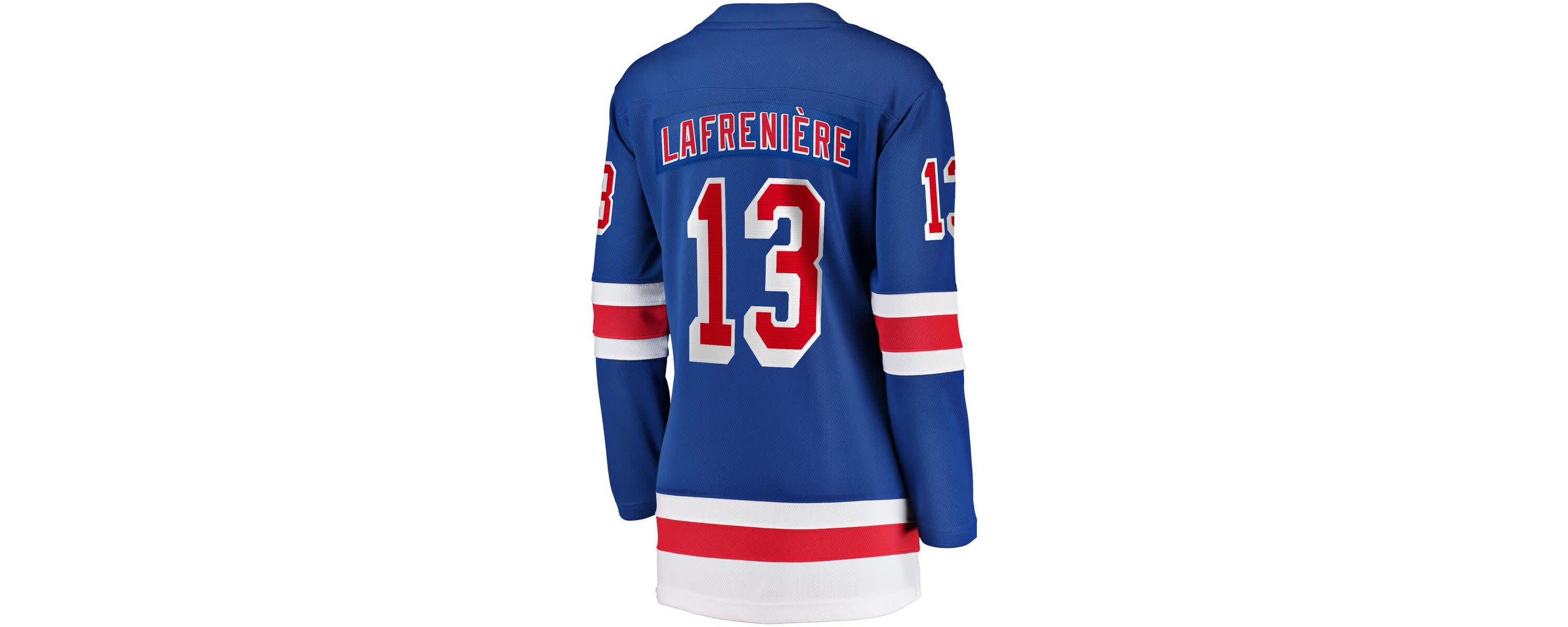 NHL Fanatics Alexis Lafrenière New York Rangers Breakaway Player Jersey