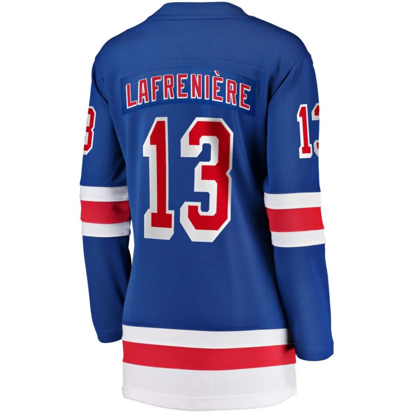 NHL Fanatics Alexis Lafrenière New York Rangers Breakaway Player Jersey
