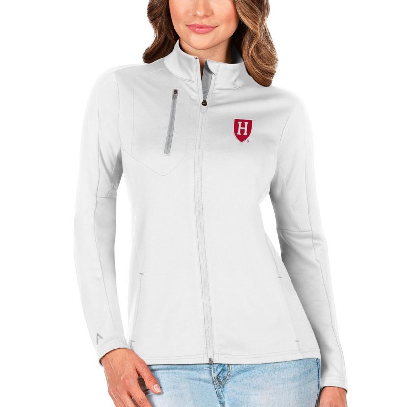 Harvard Crimson NCAA White/Silver Harvard Generation Full-Zip Jacket