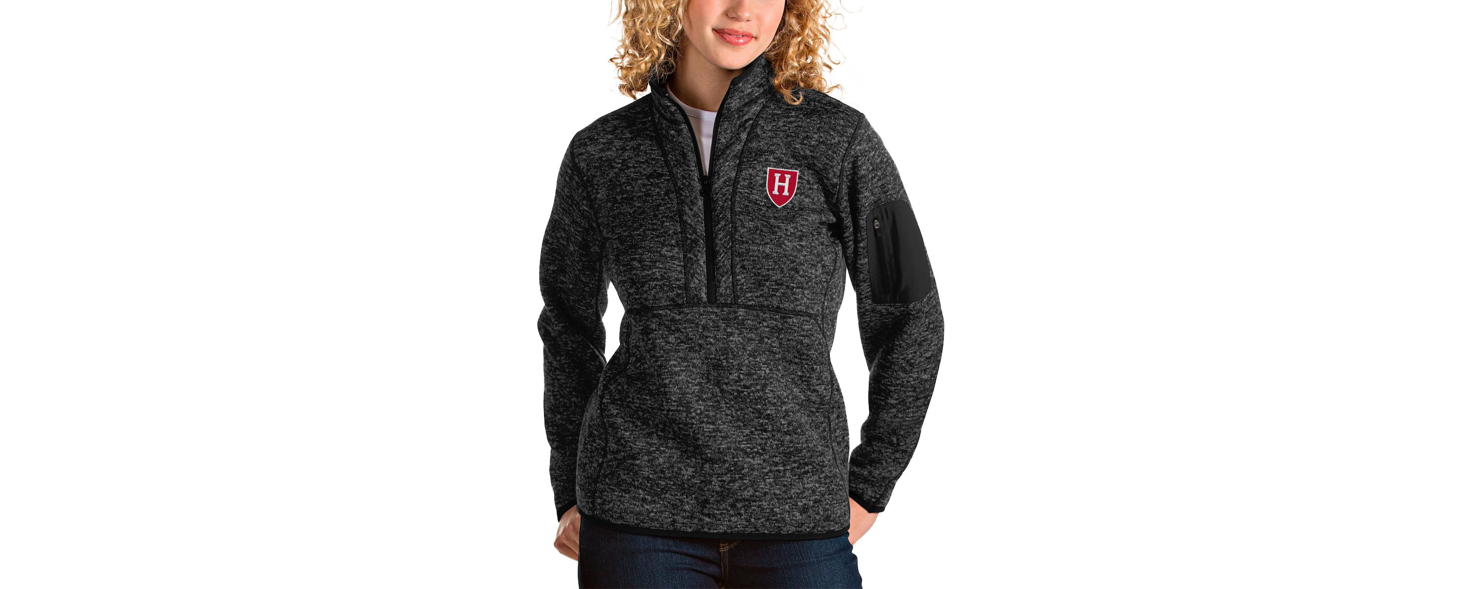 Harvard Crimson NCAA Harvard Fortune Half-Zip Pullover Jacket