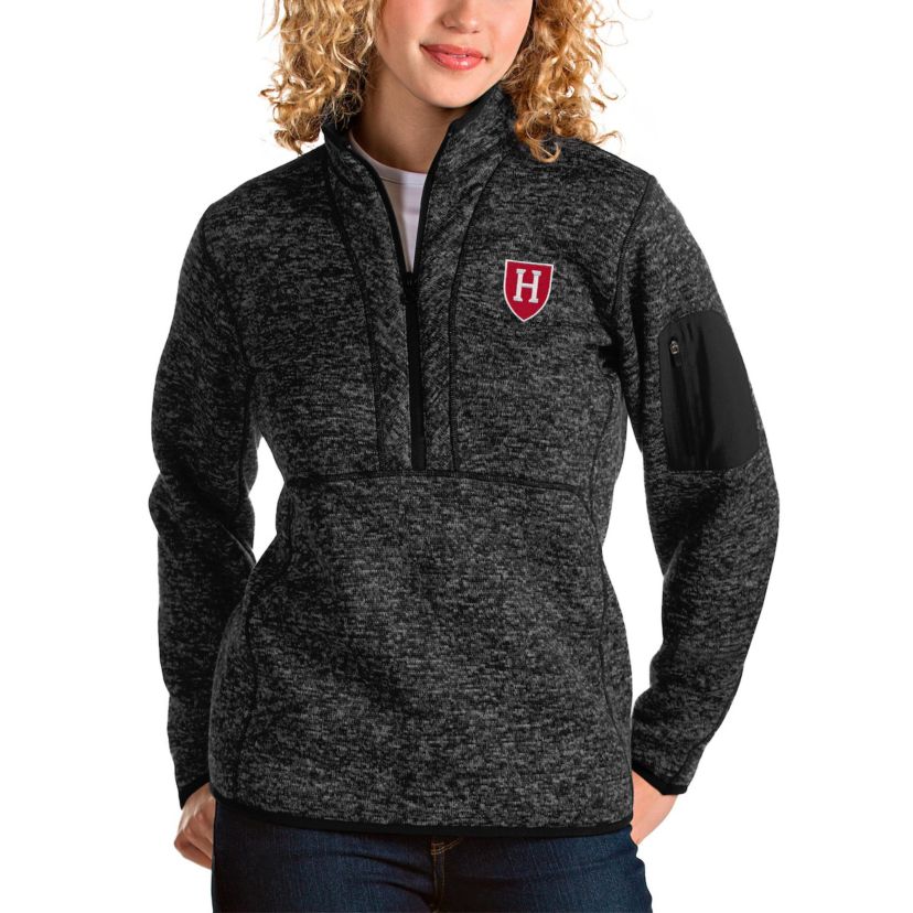 Harvard Crimson NCAA Harvard Fortune Half-Zip Pullover Jacket