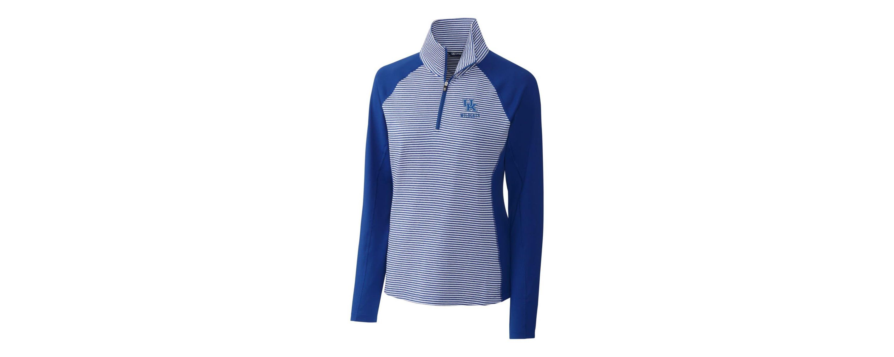 NCAA Kentucky Wildcats Forge Logo Tonal Half-Zip Pullover Jacket