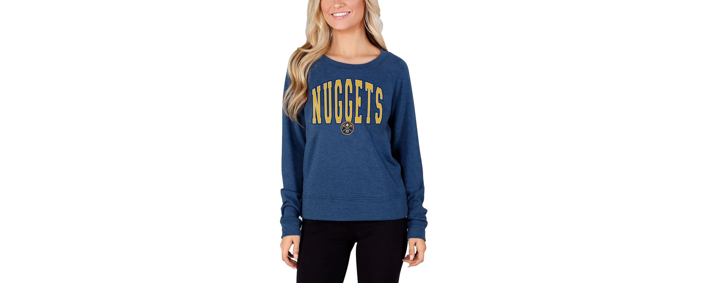 NBA Denver Nuggets Mainstream Terry Long Sleeve Top