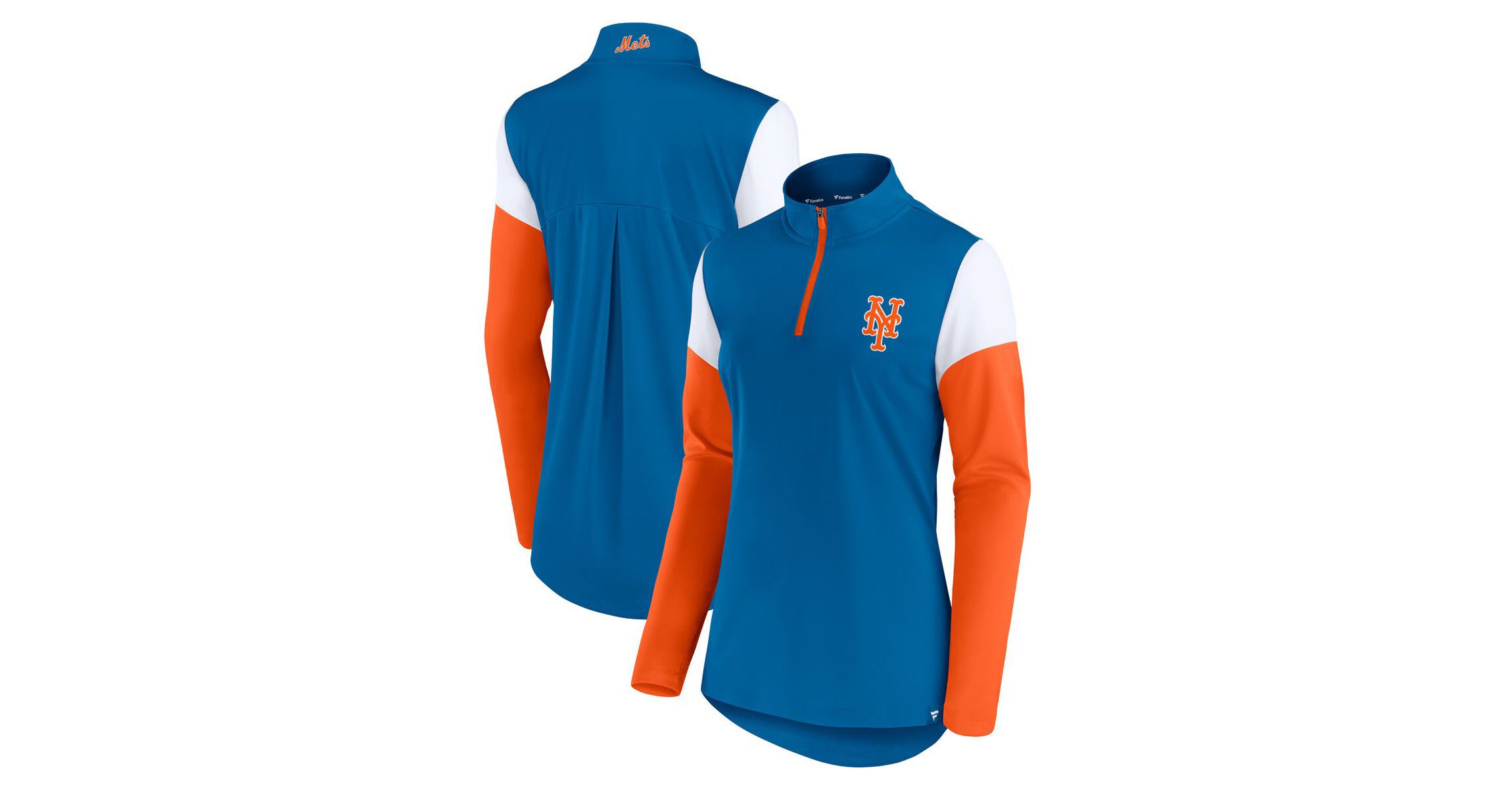 MLB Fanatics New York Mets Authentic Fleece Quarter-Zip Jacket