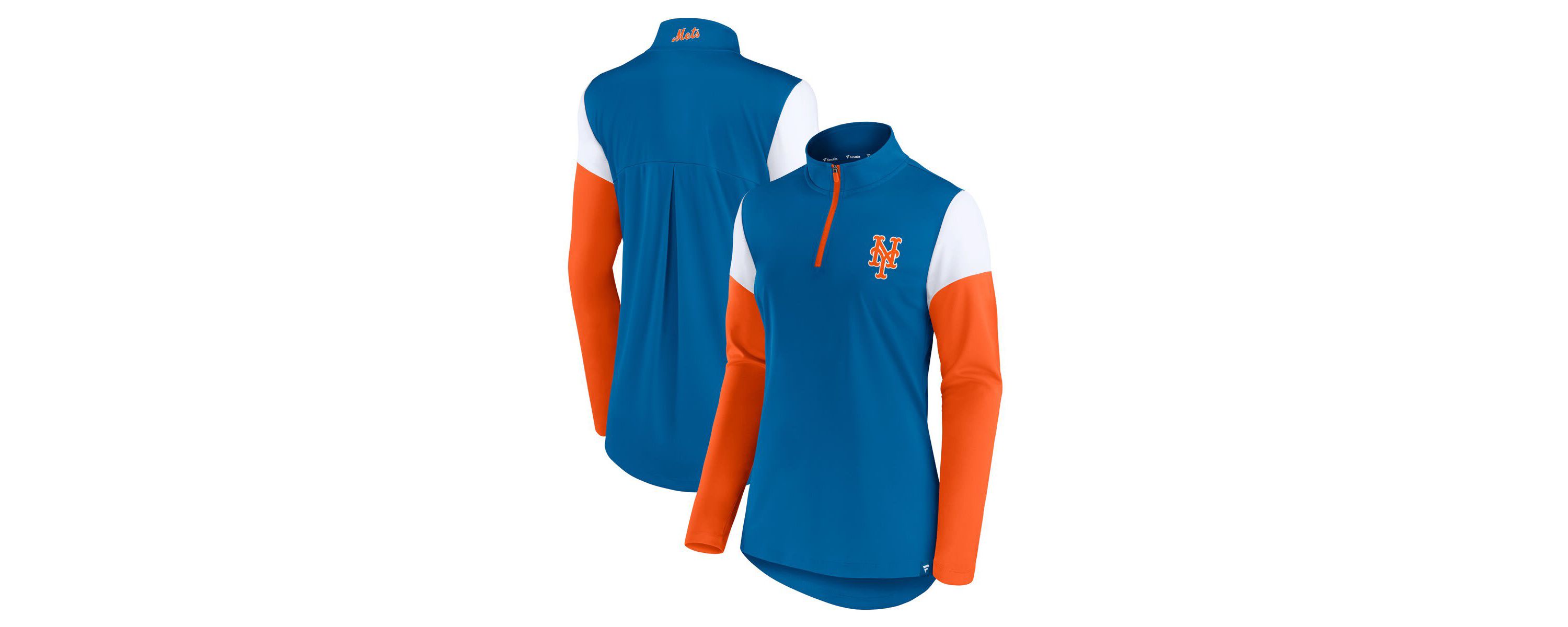 MLB Fanatics New York Mets Authentic Fleece Quarter-Zip Jacket