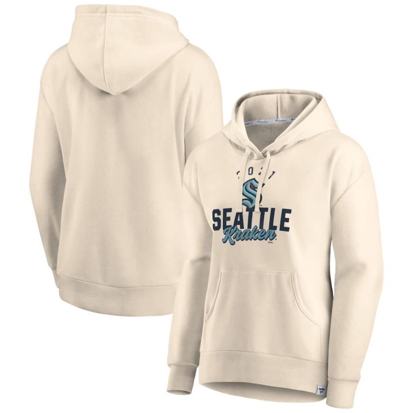 NHL Fanatics Seattle Kraken Carry the Puck Pullover Hoodie Sweatshirt