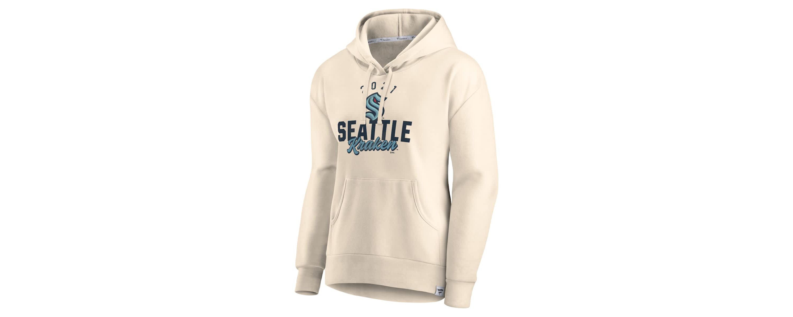 NHL Fanatics Seattle Kraken Carry the Puck Pullover Hoodie Sweatshirt