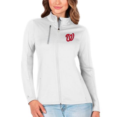 MLB White/Silver Washington Nationals Generation Full-Zip Jacket