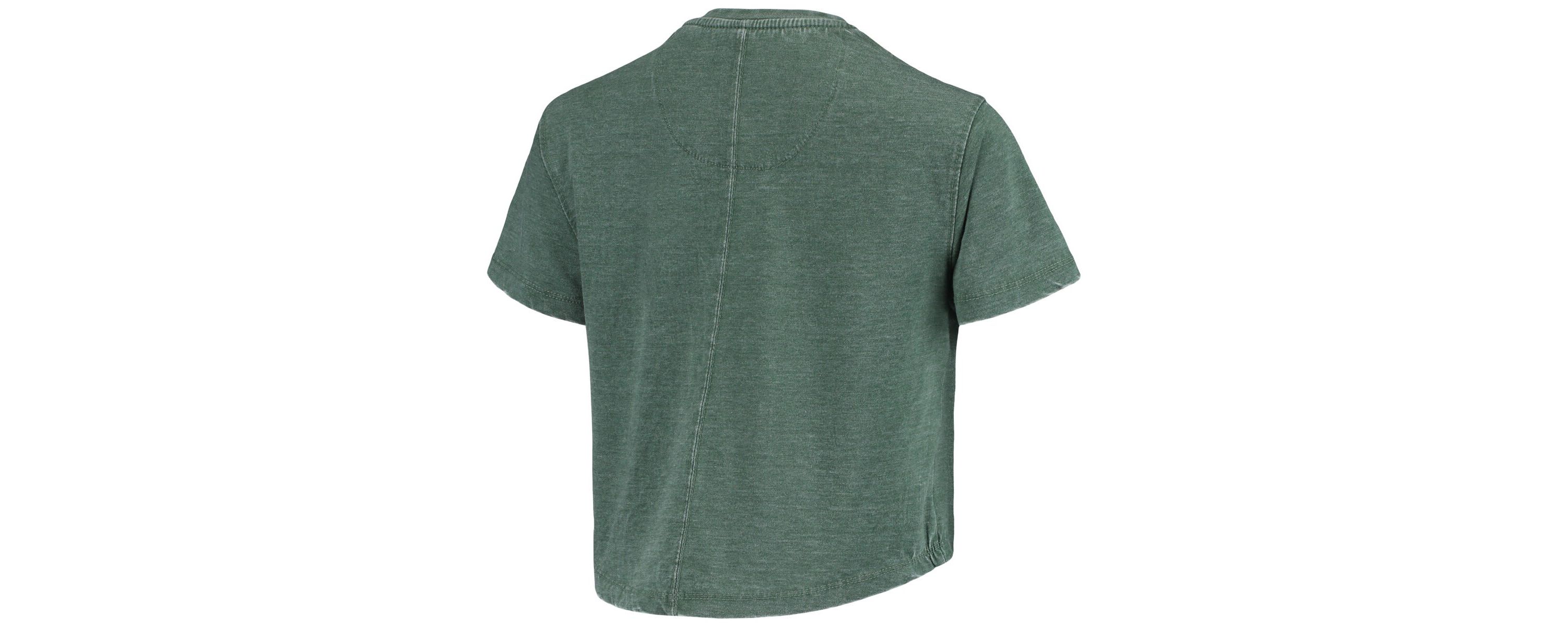 NCAA Michigan State Spartans Edith Vintage Burnout Crop T-Shirt