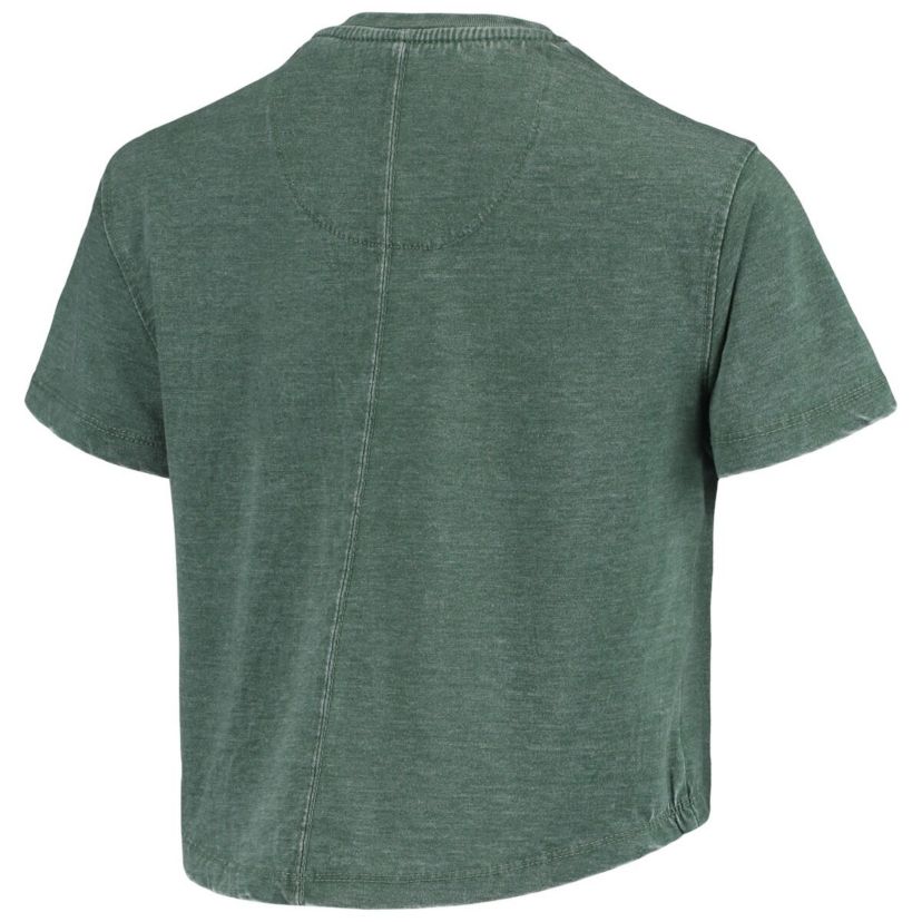NCAA Michigan State Spartans Edith Vintage Burnout Crop T-Shirt
