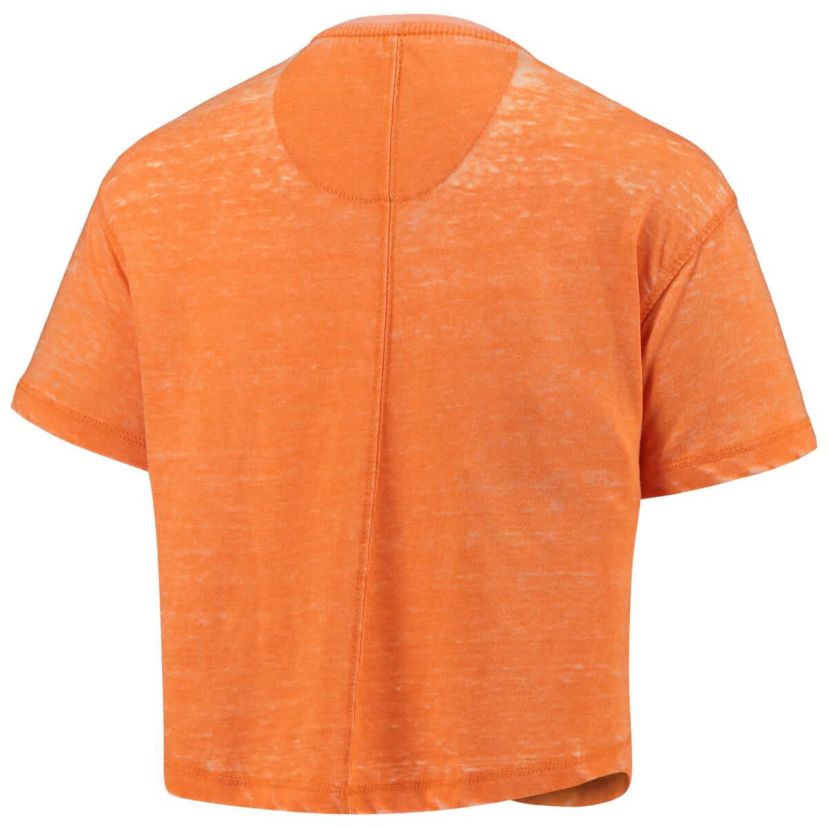 NCAA Tennessee Tennessee Volunteers Edith Vintage Burnout Crop T-Shirt
