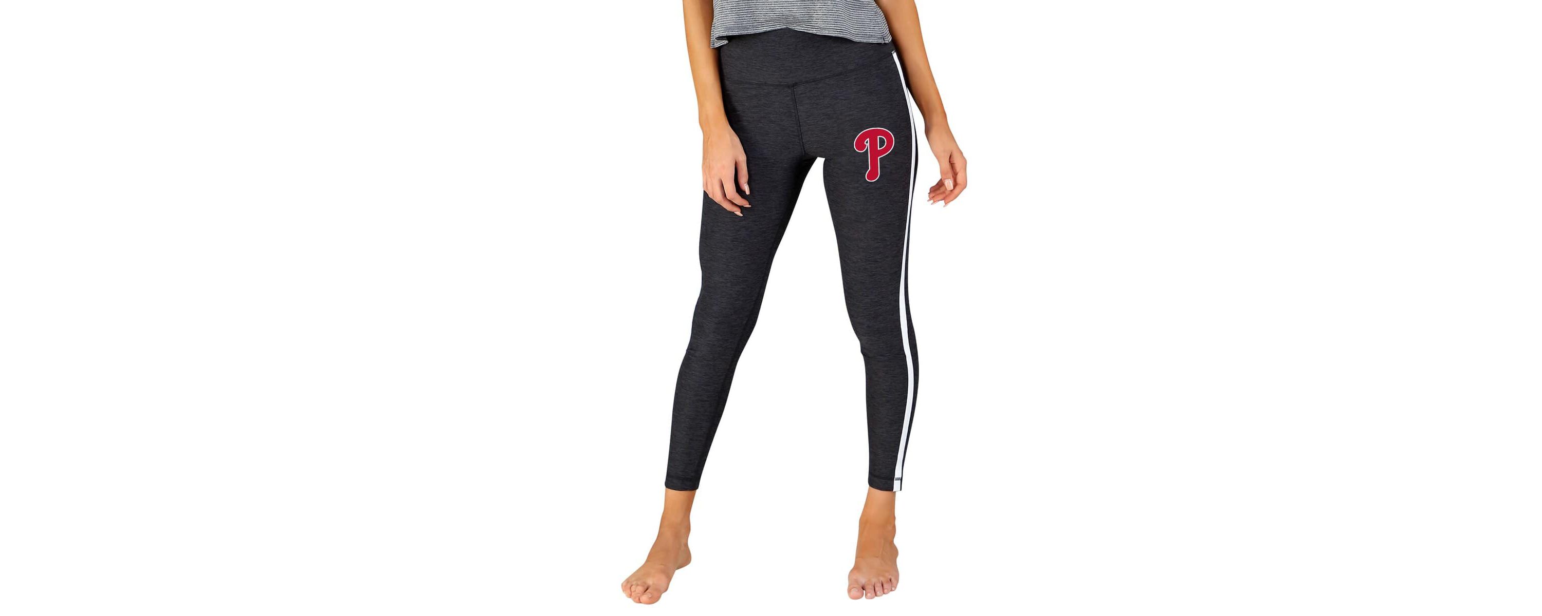 MLB Charcoal/White Philadelphia Phillies Centerline Knit Leggings