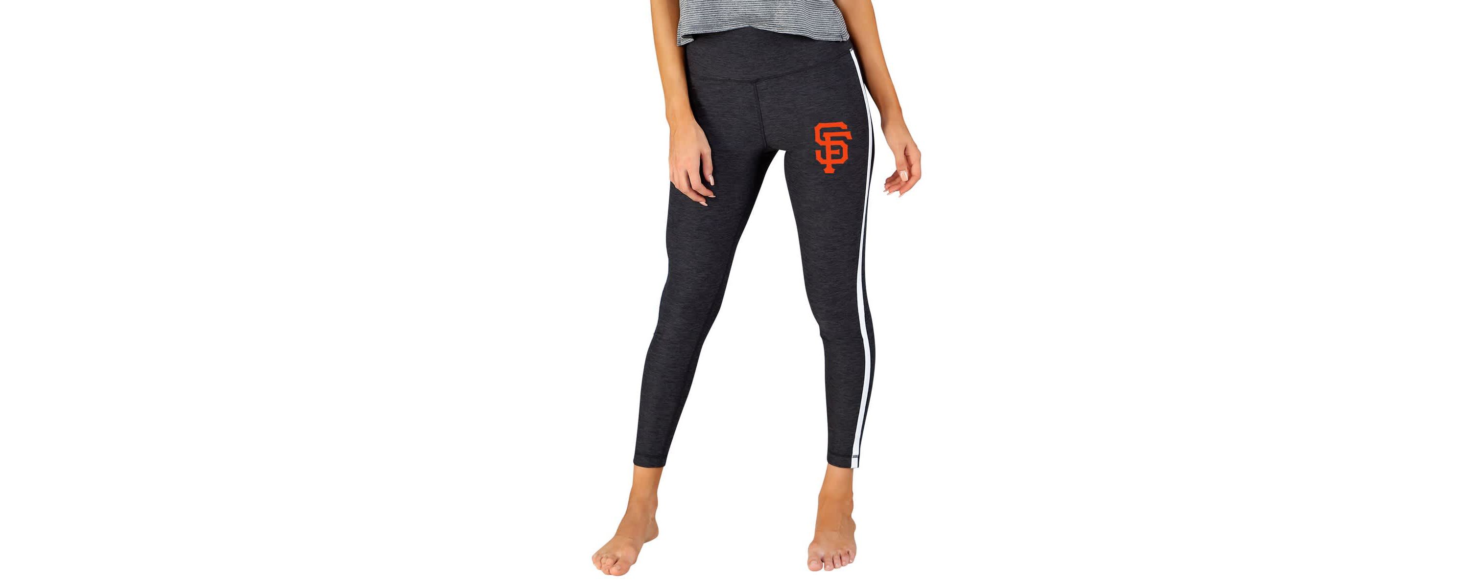 MLB Charcoal/White San Francisco Giants Centerline Knit Leggings