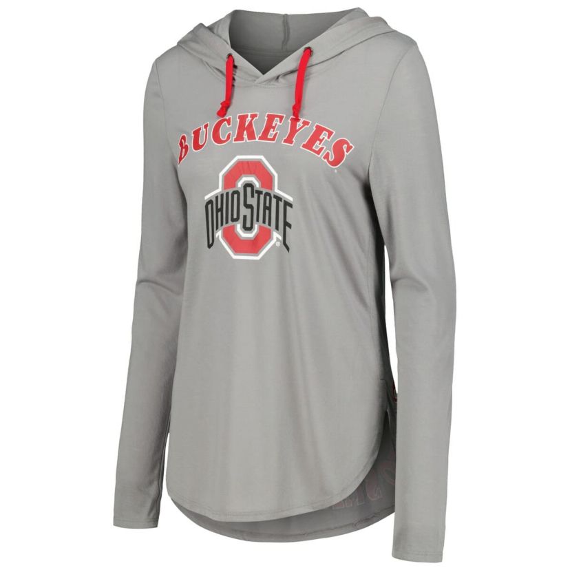 NCAA Ohio State Buckeyes My Lover Lightweight Hooded Long Sleeve T-Shirt