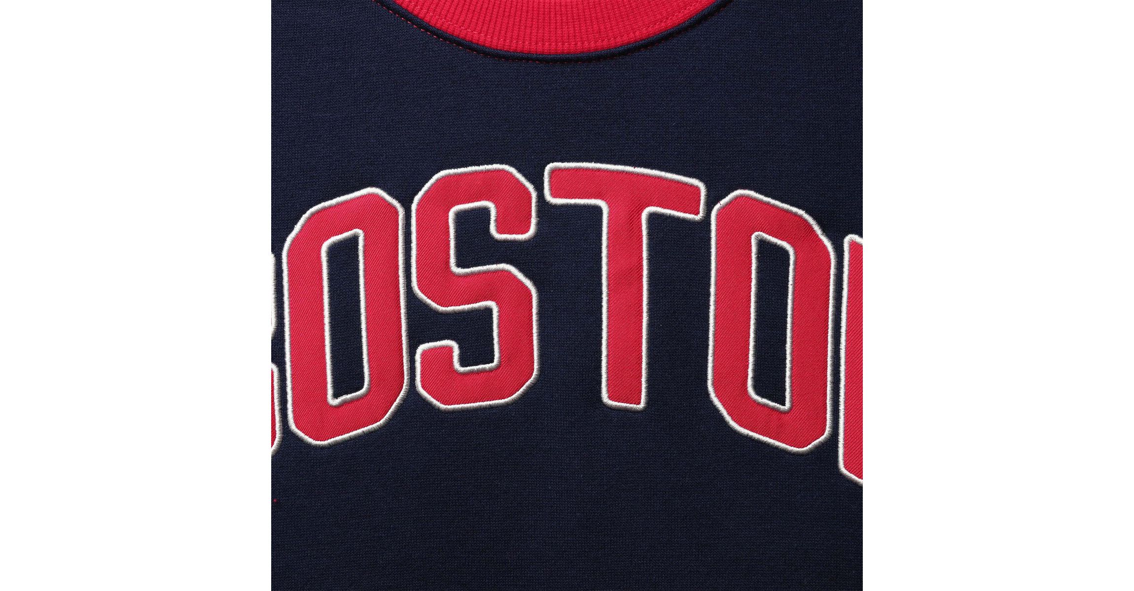 Boston Red Sox MLB Boston Sox Baseline Raglan Pullover Sweatshirt